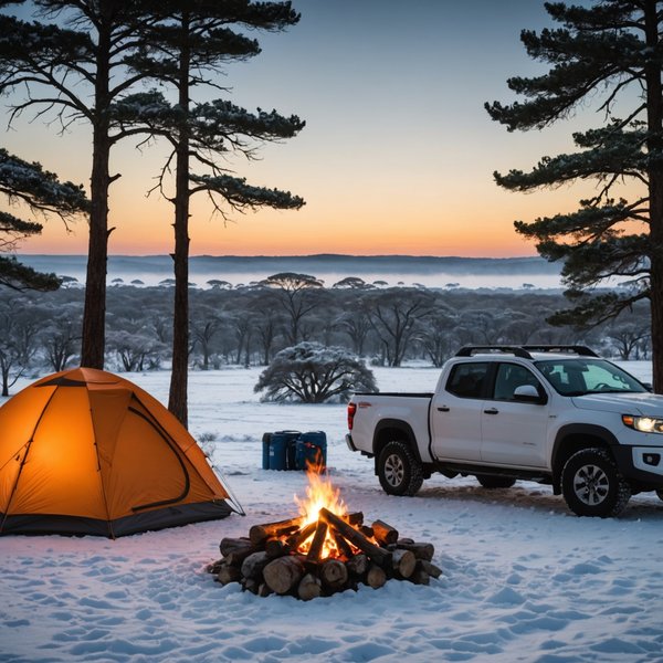 Quels sont les équipements nécessaires pour un camping en région de savane en hiver?